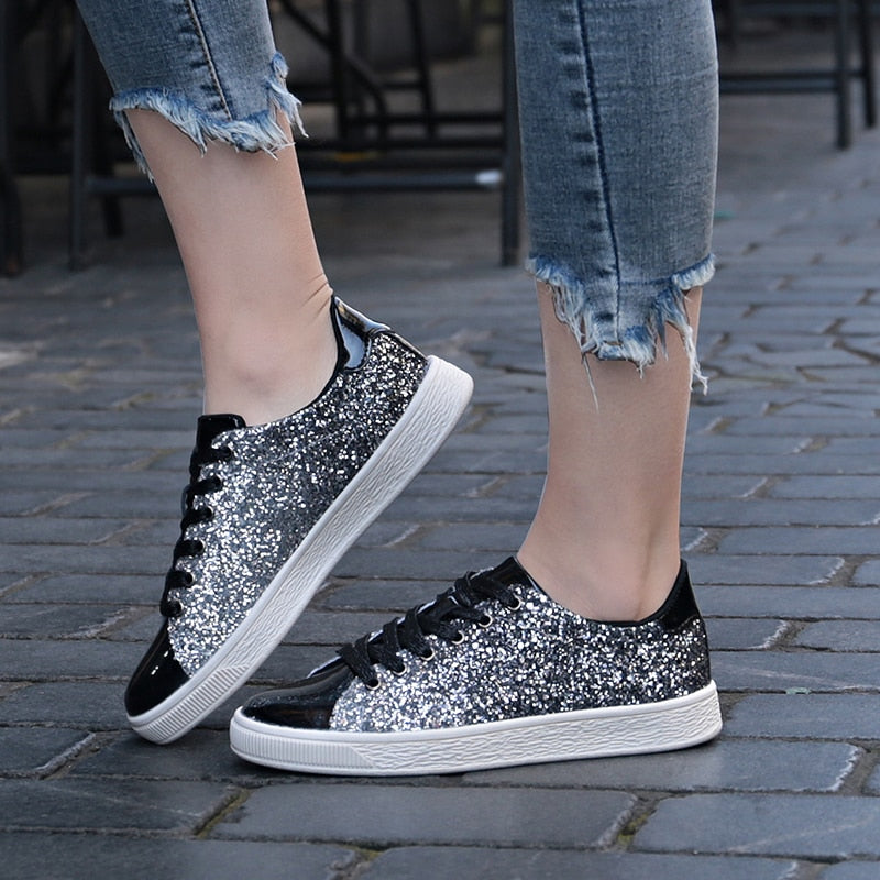 Maria-sneakers glitterata