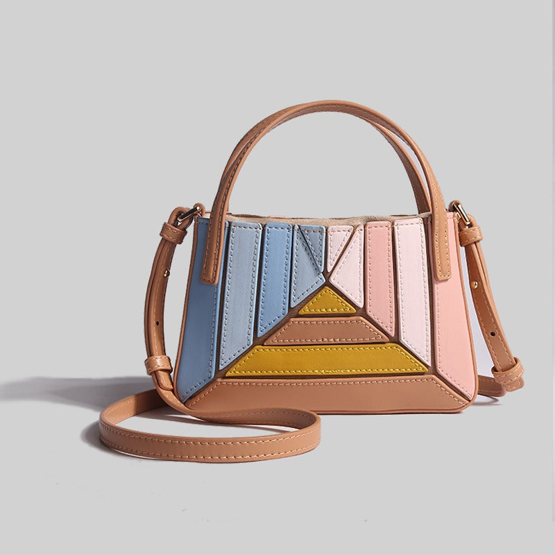 Zena-borsa a contrasto multicolor