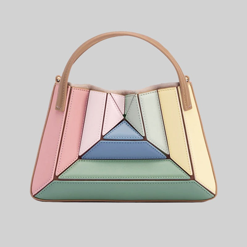 Zena-borsa a contrasto multicolor