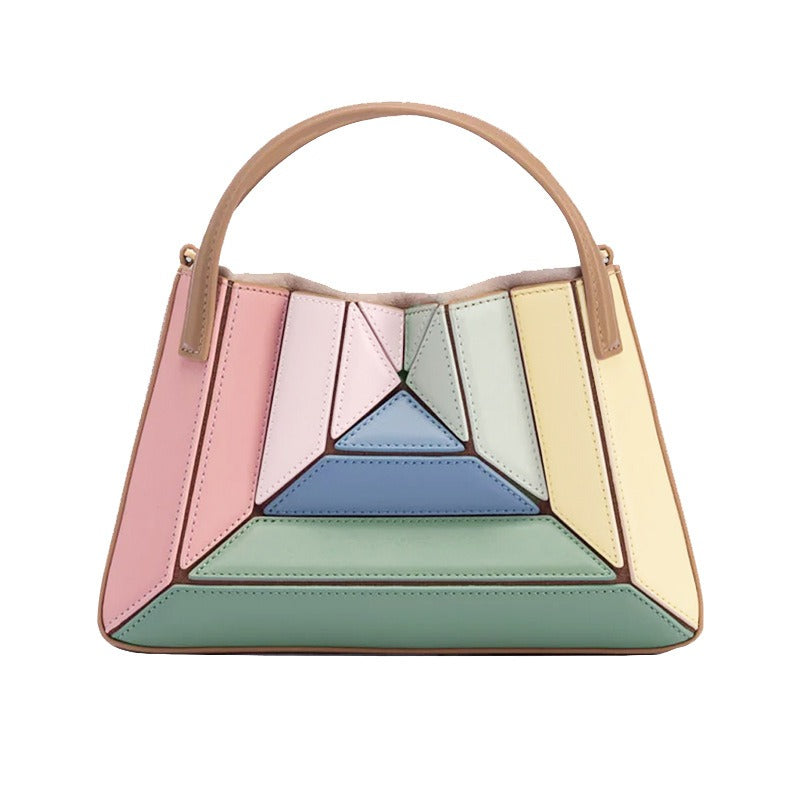 Zena-borsa a contrasto multicolor