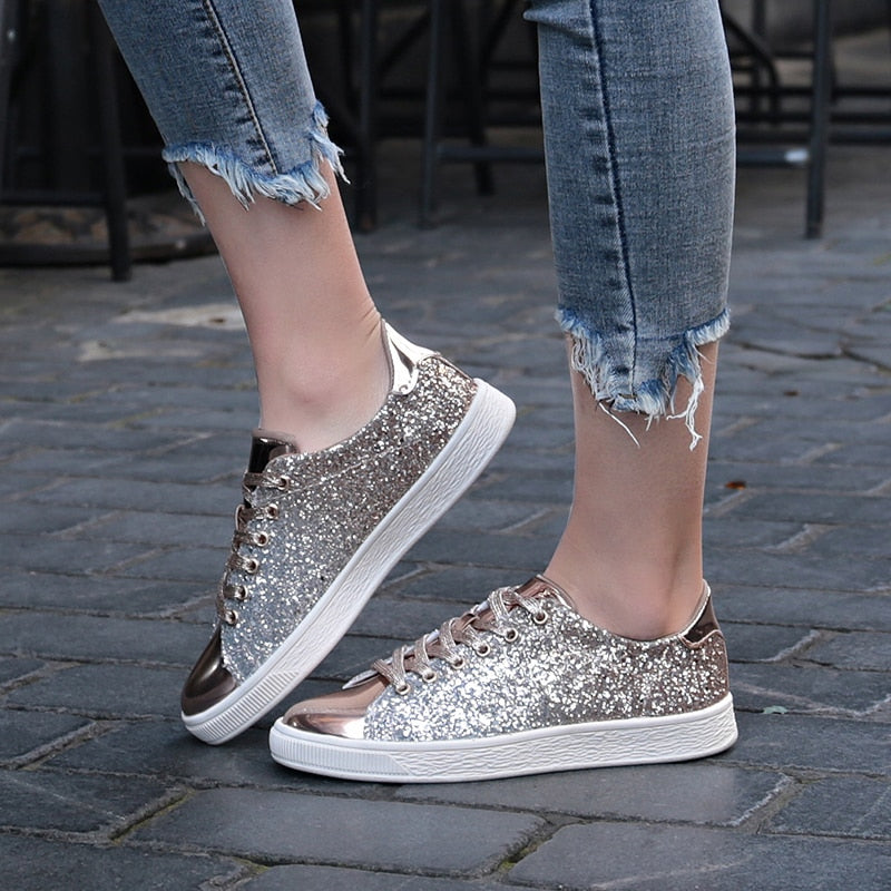 Maria-sneakers glitterata