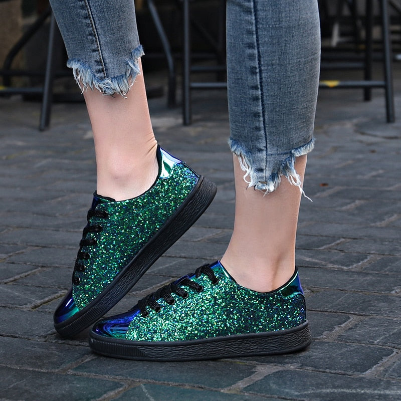 Maria-sneakers glitterata